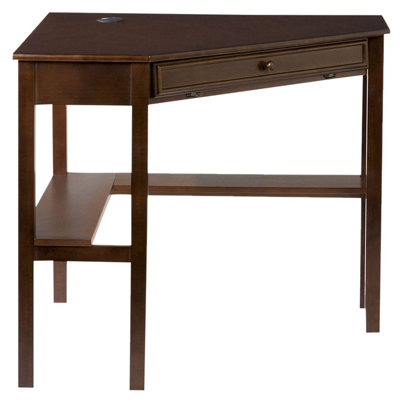 Corner Desk Espresso - Aiden Lane