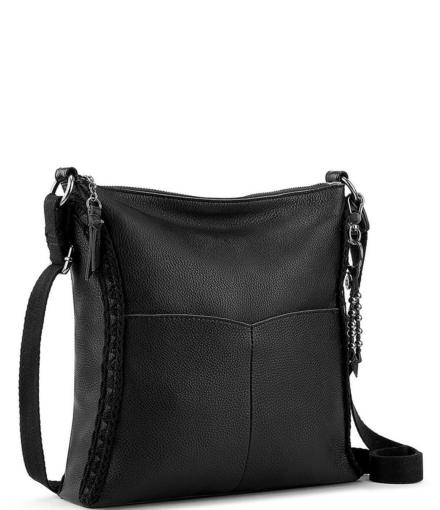 The Sak Lucia Leather Hand-Crochet Crossbody Bag