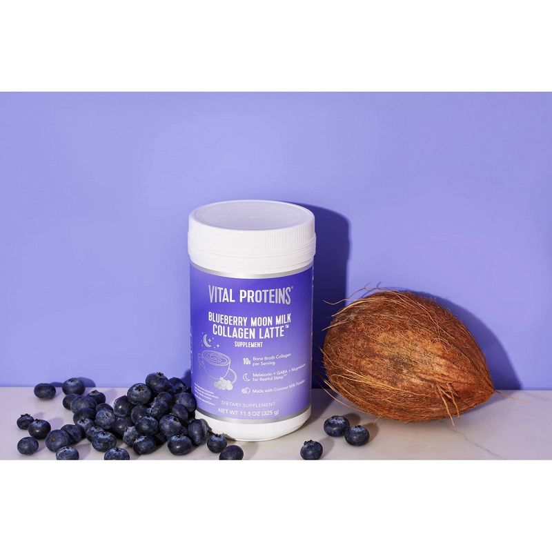 Vital Proteins Blueberry Moon Milk Collagen Latte Dietary Supplement - 11.5oz