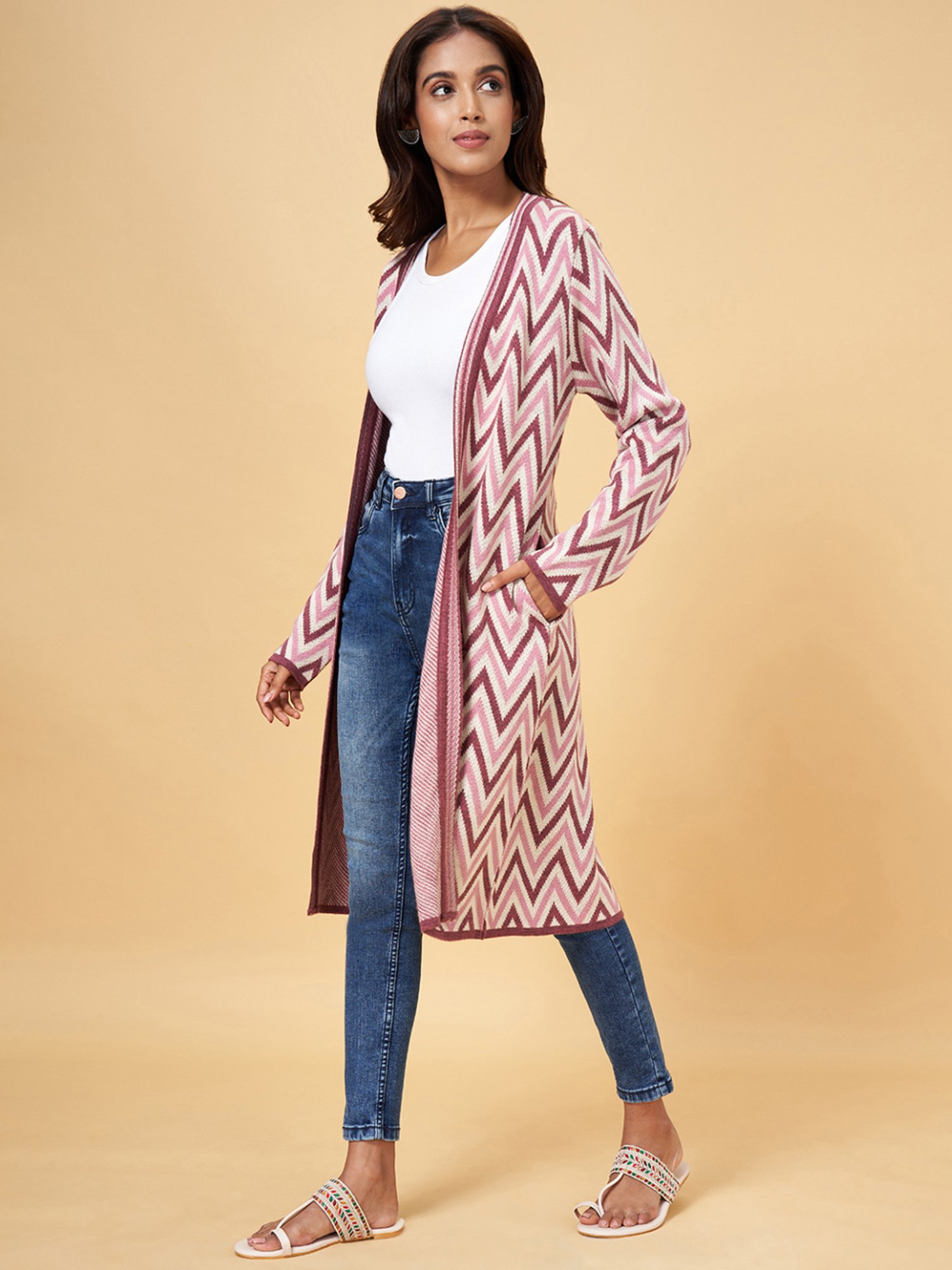 Rangmanch by Pantaloons Pink Printed Cape