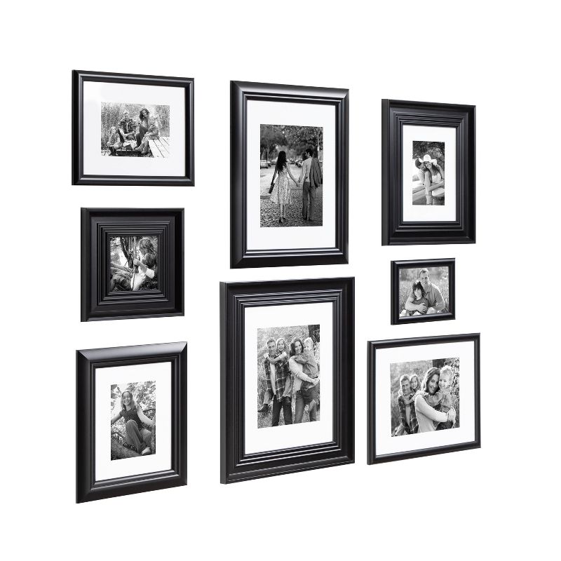8pc Odessa Frame Box Set Black - Kate & Laurel All Things Decor
