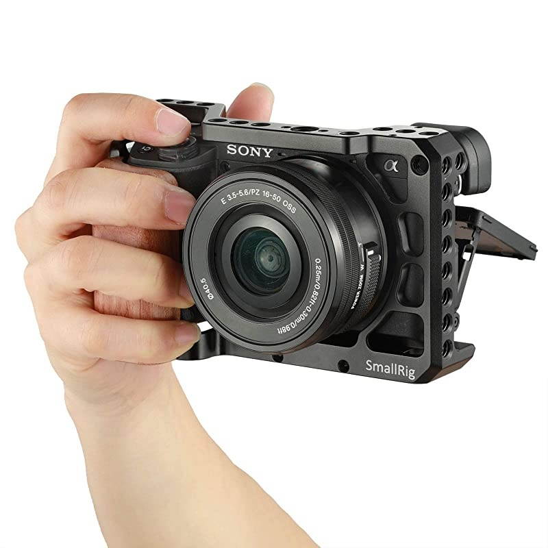 Wooden Handle Handgrip for Sony A6400 Cage APS2318