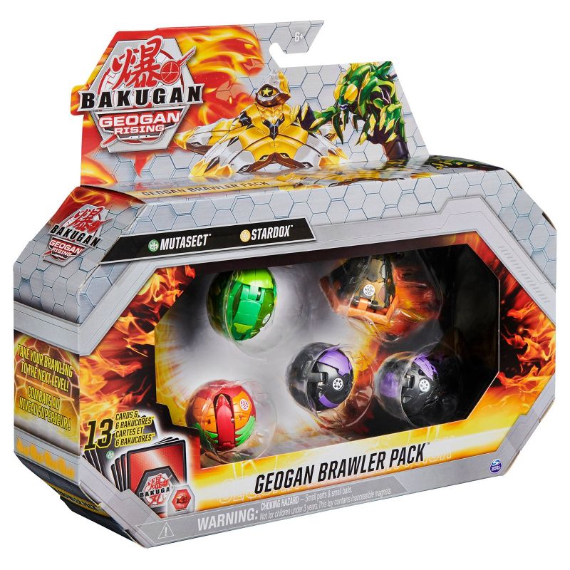Bakugan Geogan Brawler Pack - Exclusive Mutasect and Stardox Geogan and 3 Bakugan