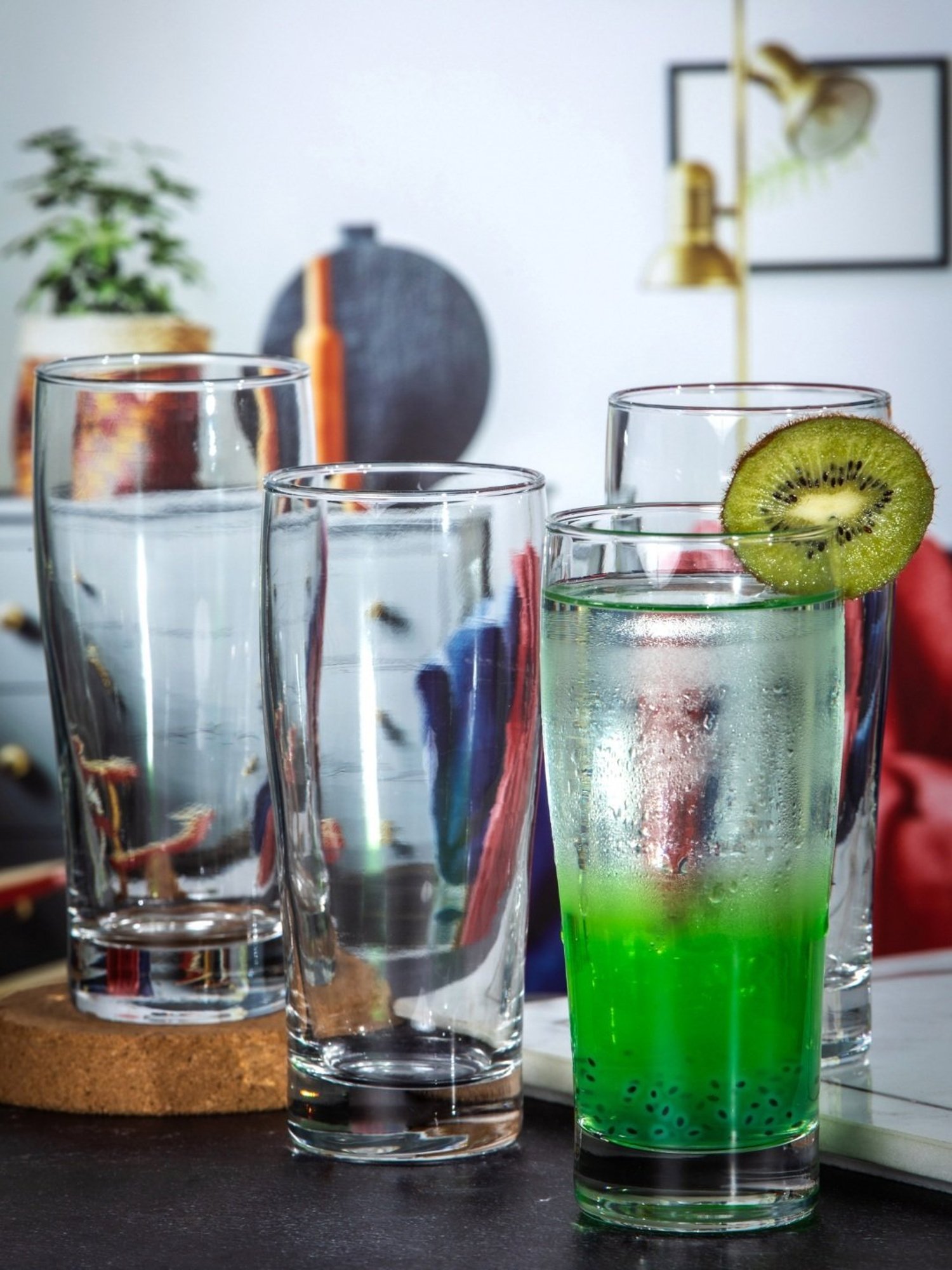 ROXX Transparent Glass Tumbler - Set of 6 (300ml)