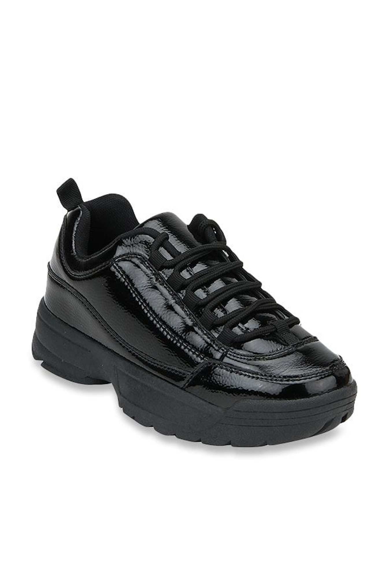 Truffle Collection Jet Black Casual Sneakers