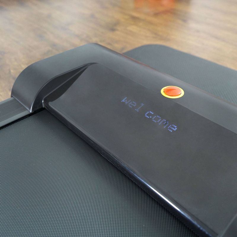 Sunny Health & Fitness Walkstation Slim Flat Treadmill for Under Desk