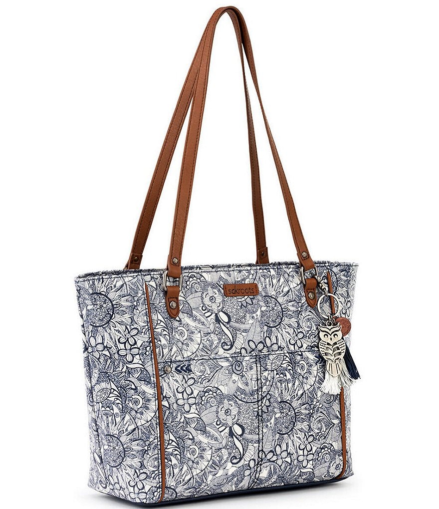 Sakroots Artist Circle Metro Floral Tote Bag