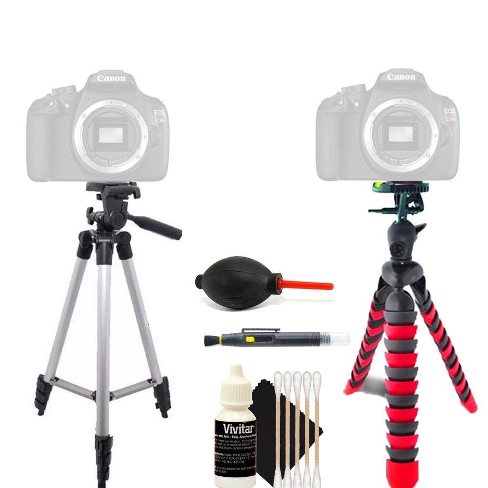 Tall Tripod + Flexible Tripod + Lens Pen + Dust Blower + 3pc Cleaning Kit