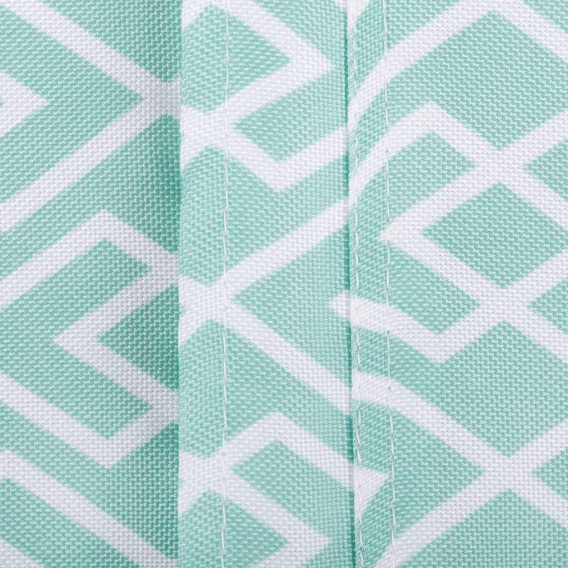 60"x84" Diamond Outdoor Tablecloth Aqua - Design Imports