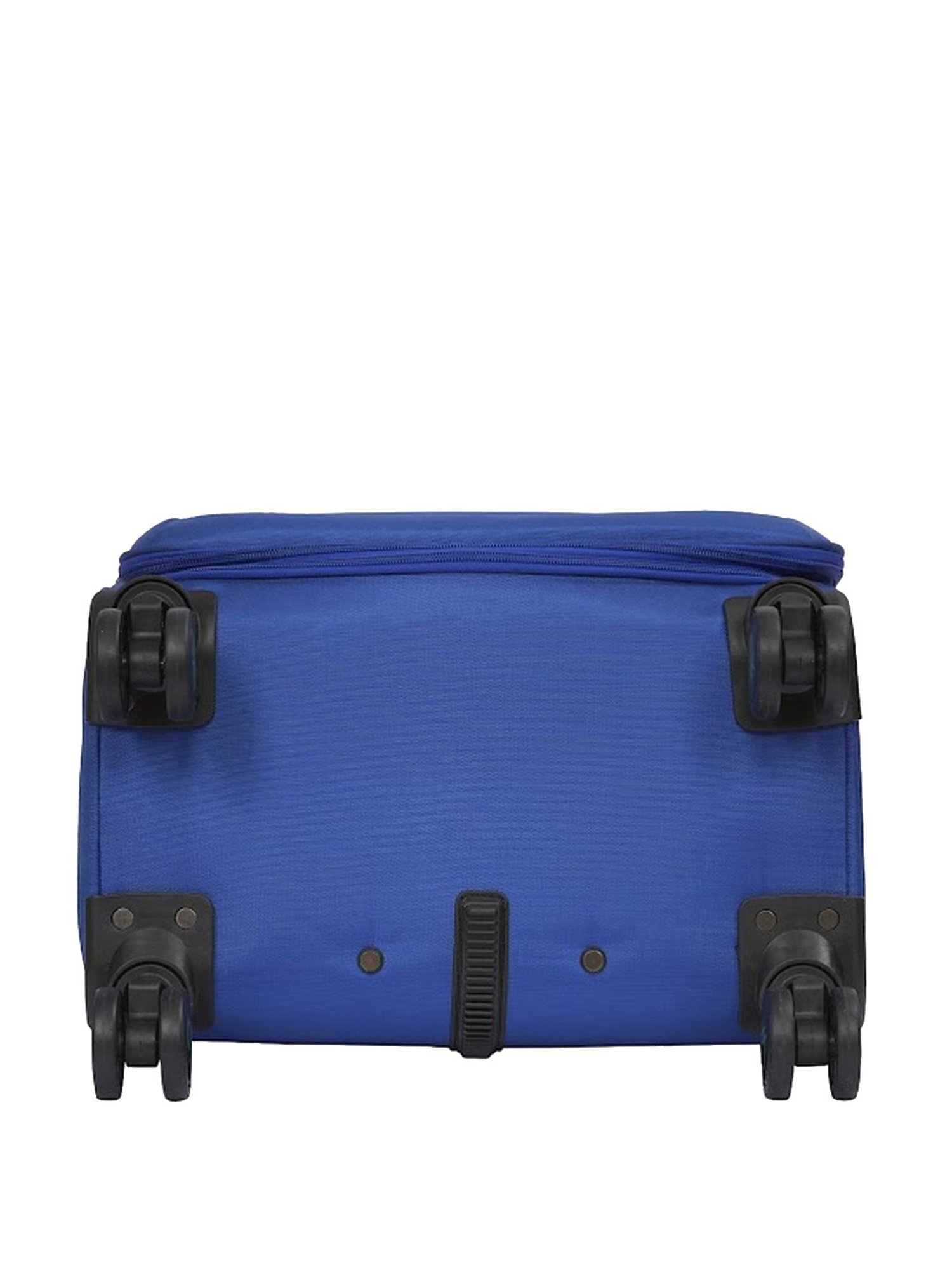 United Colors of Benetton Topaz Blue Printed Soft Large Trolley Bag - 78 Cms