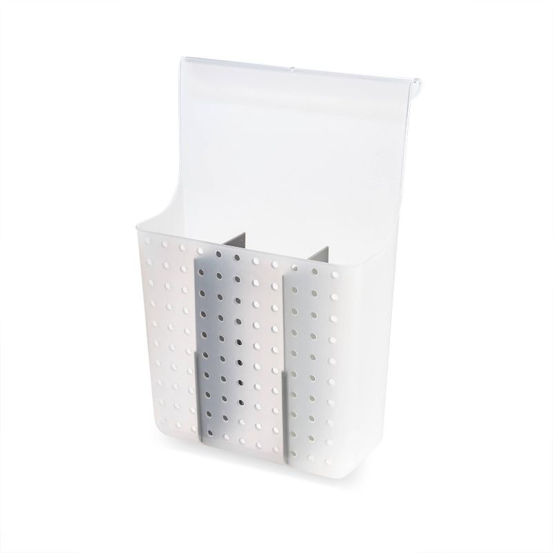 Over Door Hair Tools Organizer with Dividers Frost/Gray - Madesmart