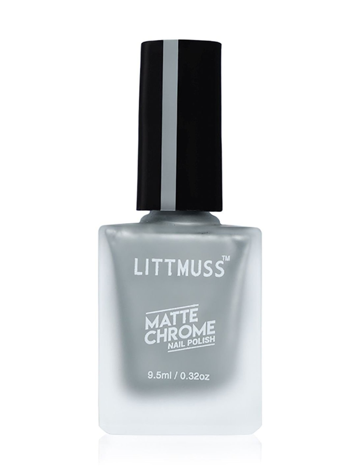Littmuss Matte Chrome Nail Polish Grey Moon Cupcake 011 - 9.5 ml
