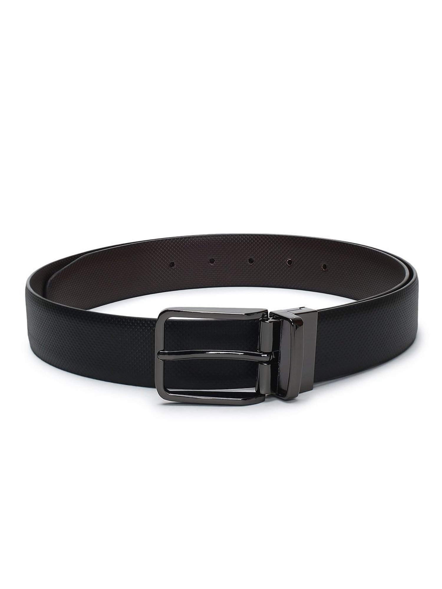 Crusset Black Formal Belt for Men