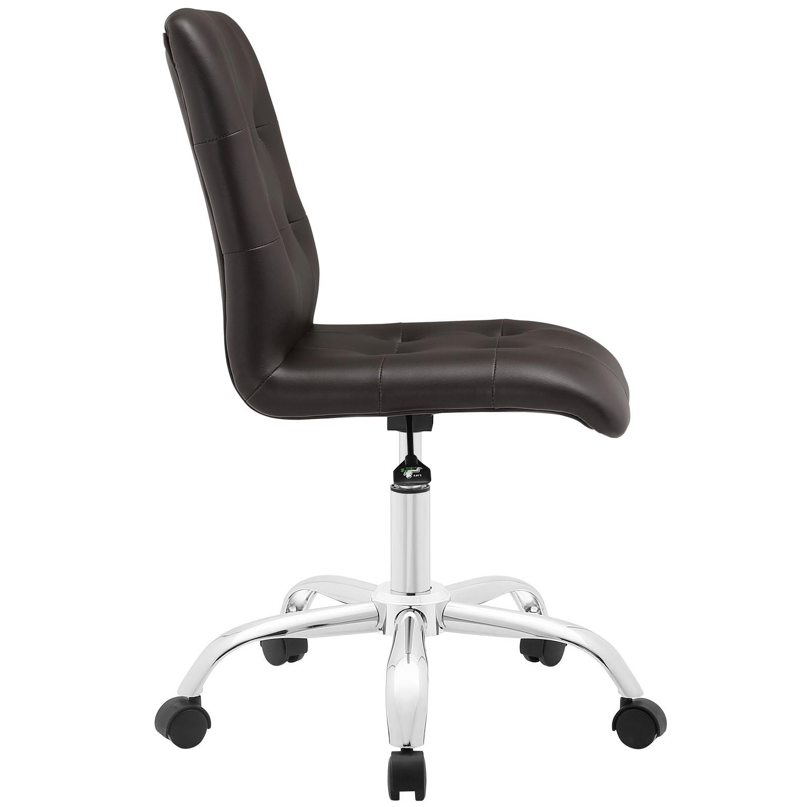 LexMod EEI-1533-BRN Prim Mid Back Office Chair in Brown