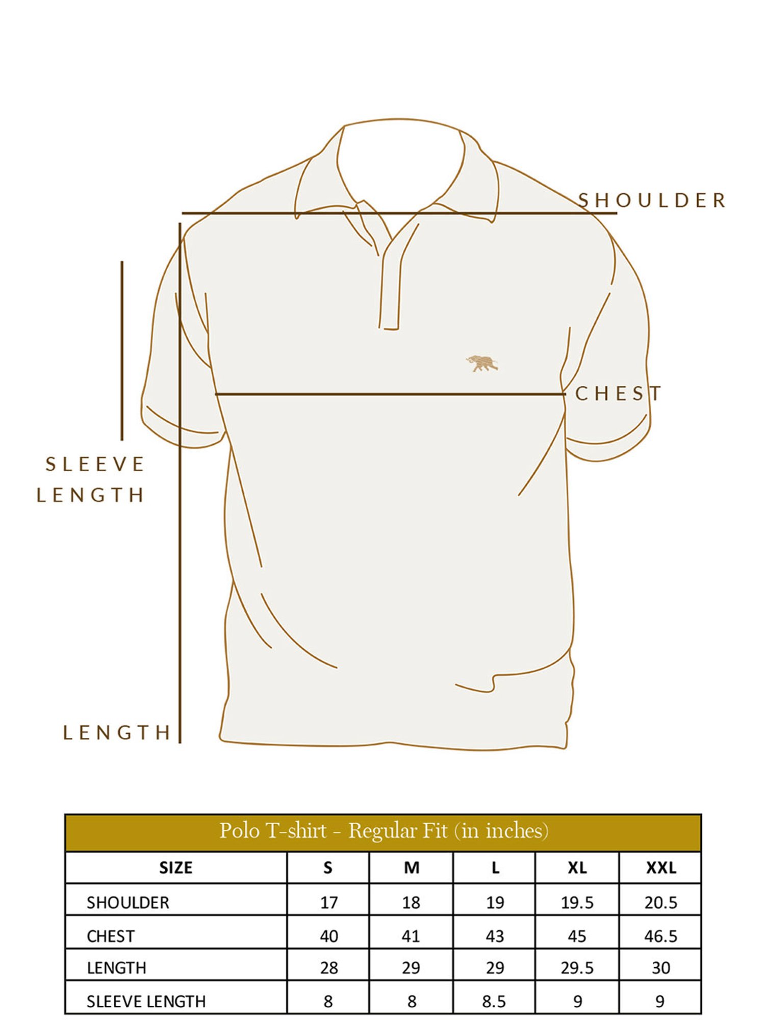 Andamen Khaki Regular Fit Polo T-Shirt