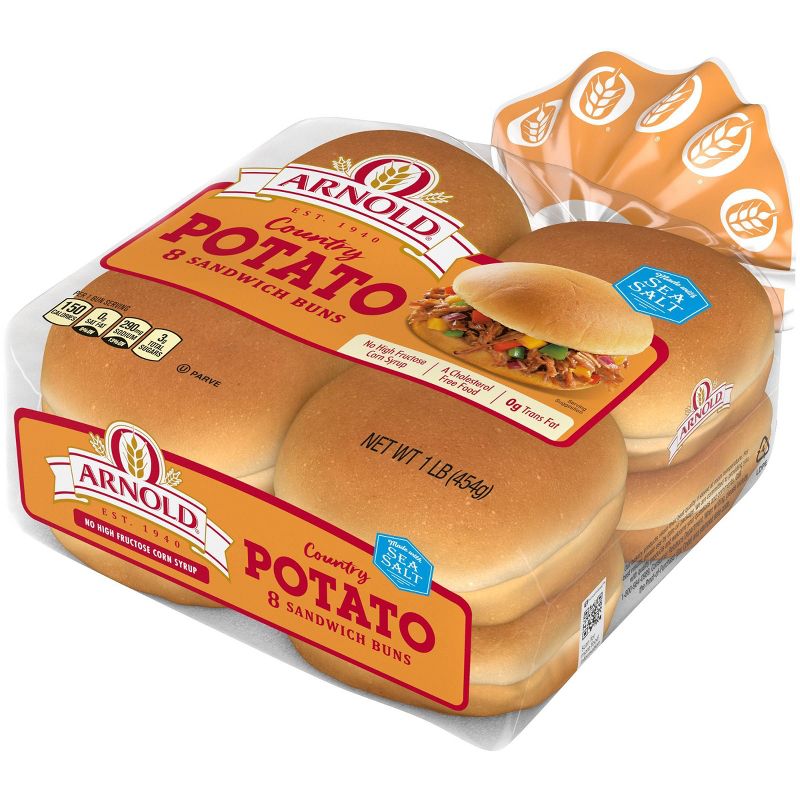 Arnold Potato Hamburger Buns - 15oz/8ct