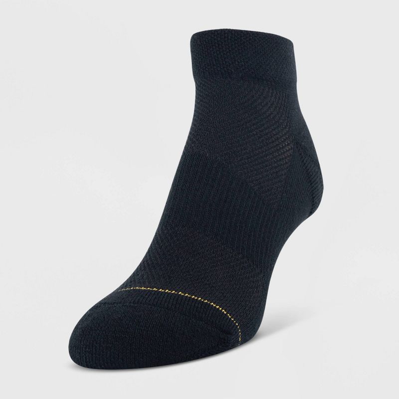 All Pro Women's 6 Pack Aqua Fx Low Cut Athletic Socks - Black 4-10