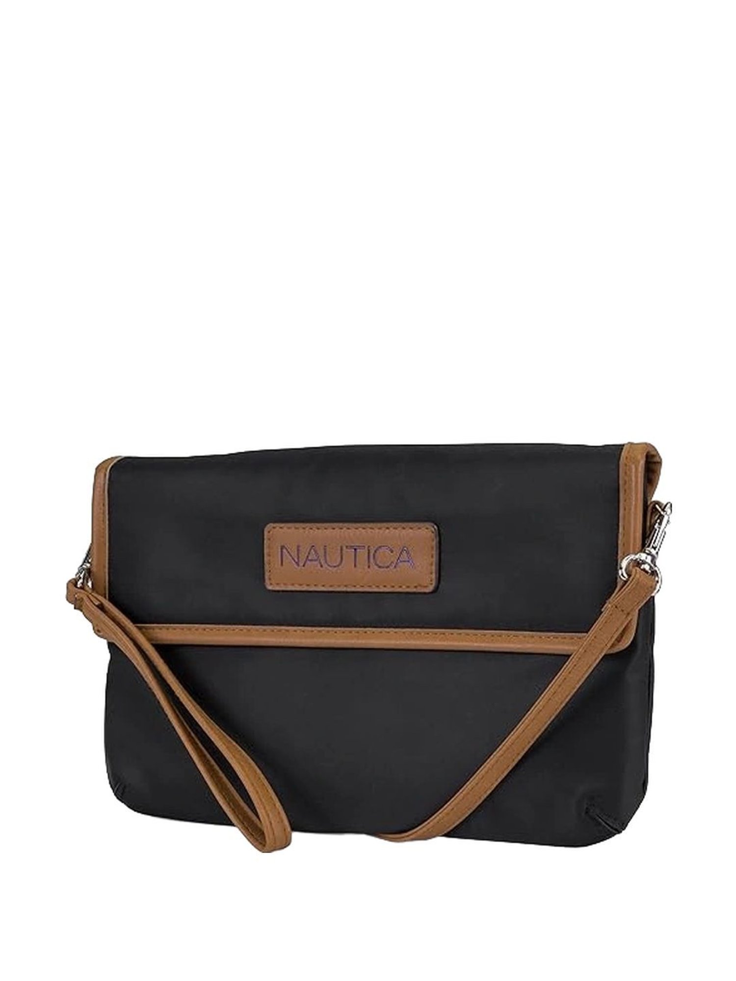 Nautica Black Solid Medium Sling Handbag