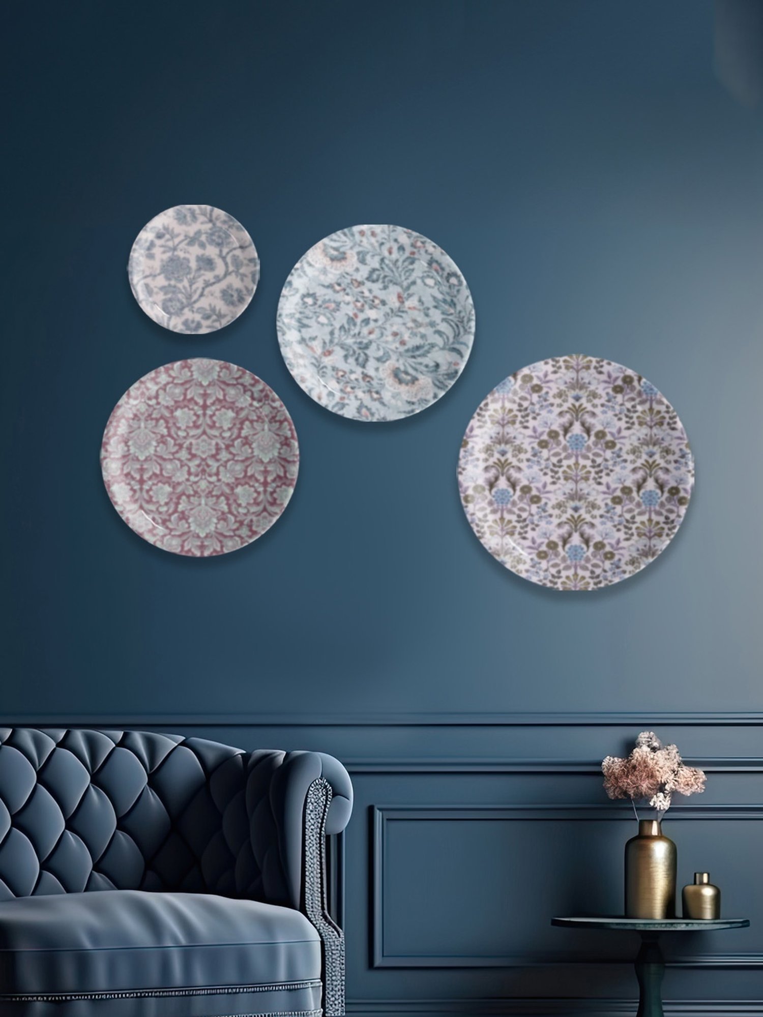 Nestroots Ethnic Printed Multicolor Porcelain Wall Plate