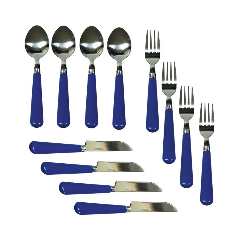 Stansport Enamel Camping Tableware Set 24 Pieces Blue