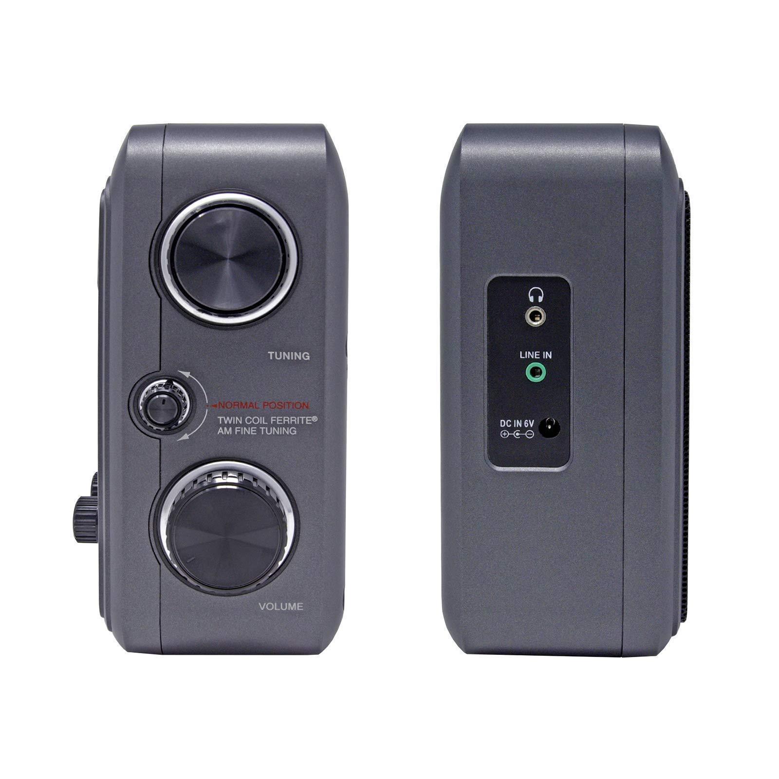 c. crane ccradio - ep pro am fm battery operated portable analog radio with dsp