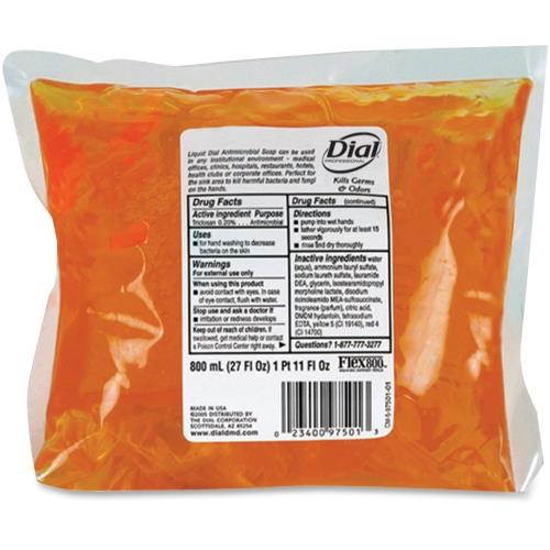 DIAL PROFESSIONAL 97501 Liquid Gold Soap Refill, Fragranced Liquid, Dispenser, 800mL Bag