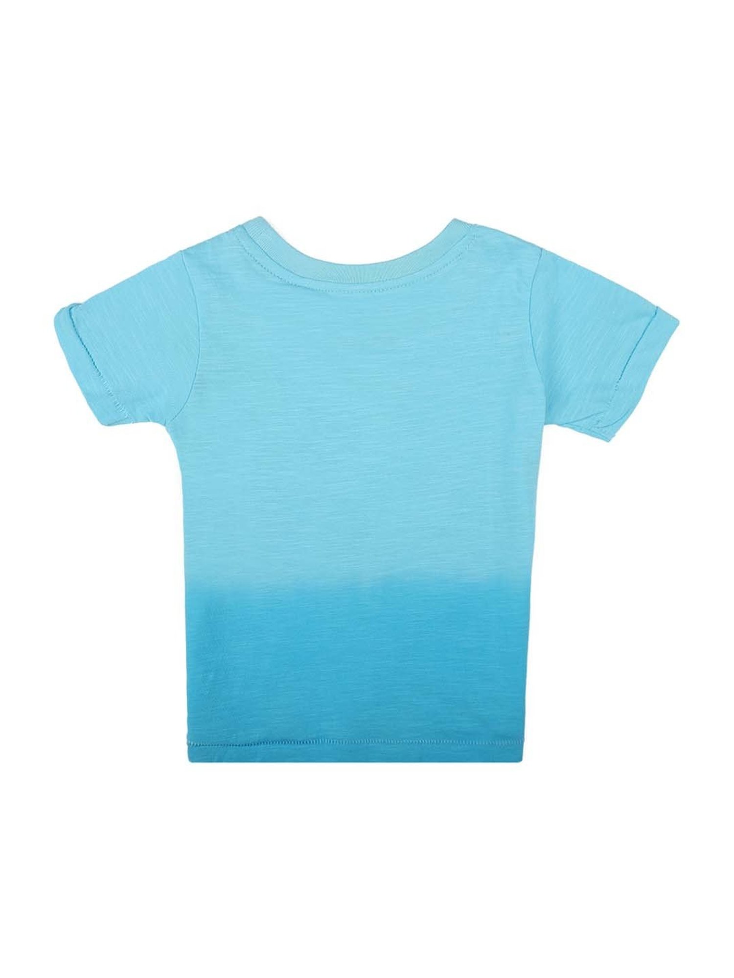 Bodycare Kids Sky Blue Cotton Printed T-Shirt