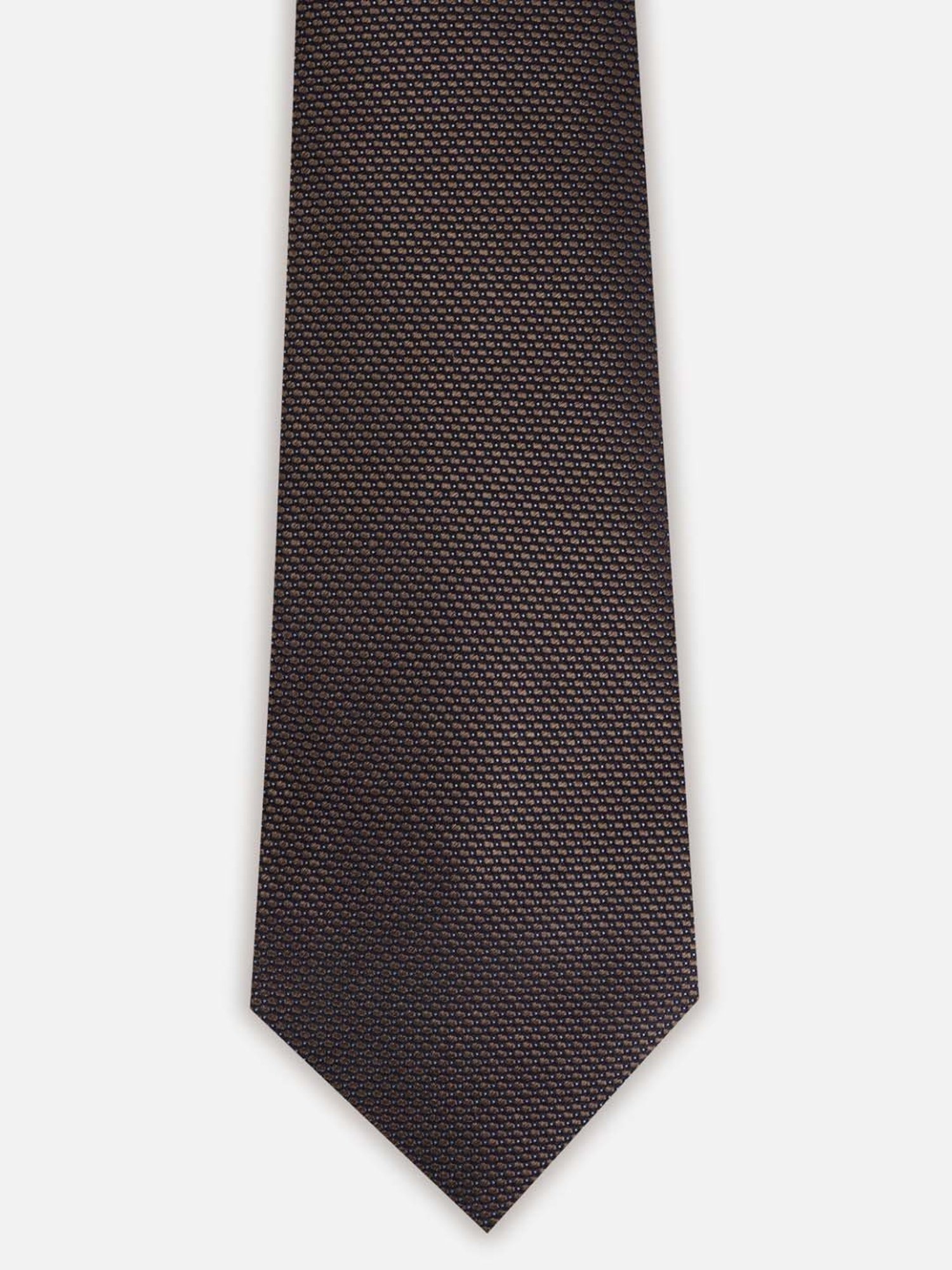 Van Heusen Brown Embroidered Tie