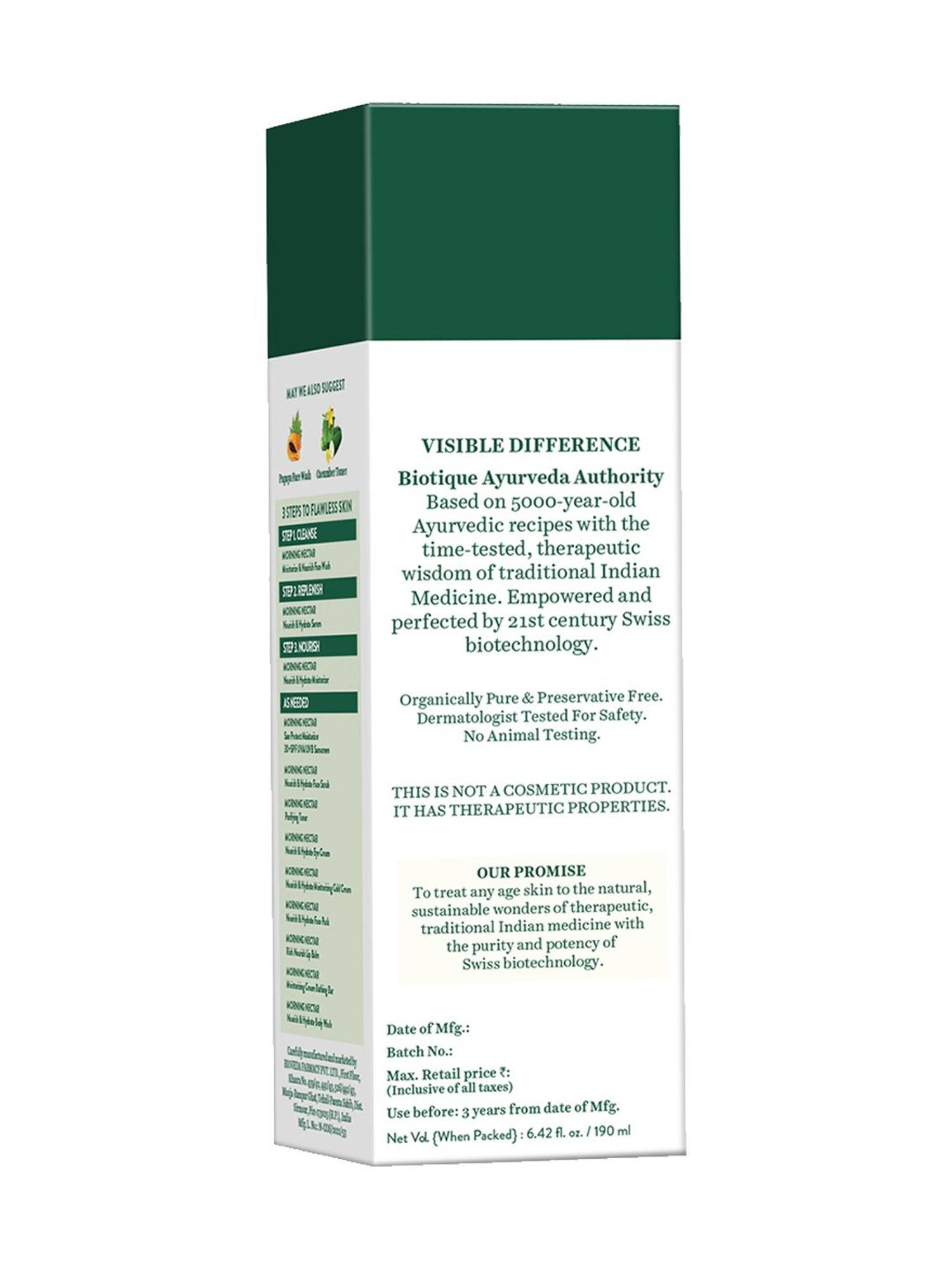 Biotique Morning Nectar Nourish & Hydrate Moisturizer - 190 ml