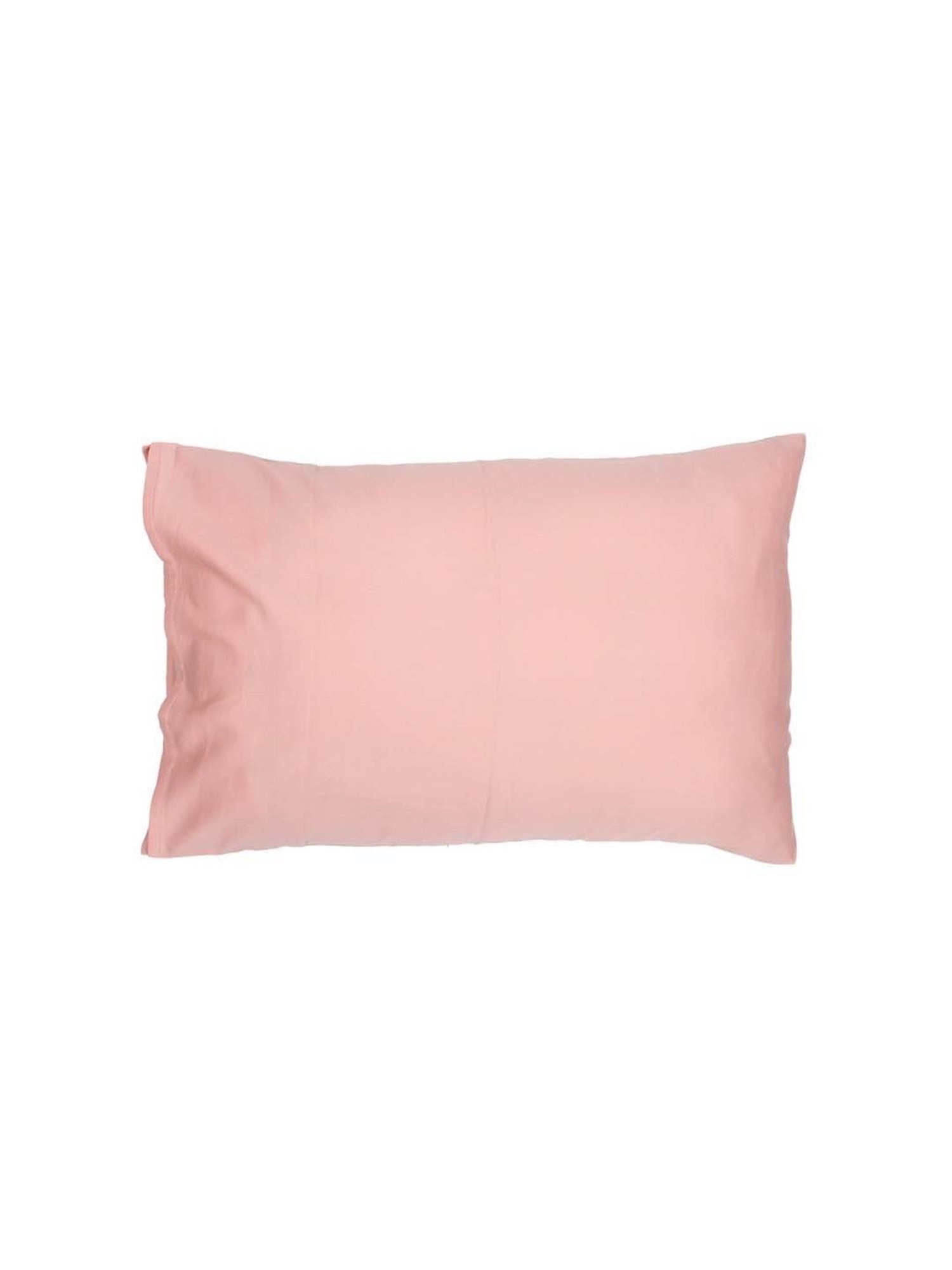 House This Piyambu Solid Pink 180 TC Cotton Queen Bed Sheet Set with 2 Pillow Covers
