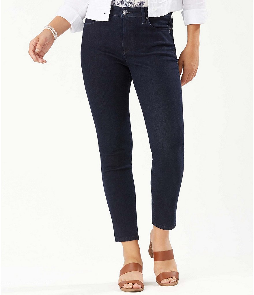 Tommy Bahama Boracay Indigo High-Rise Soft Stretch Denim Ankle Jeans