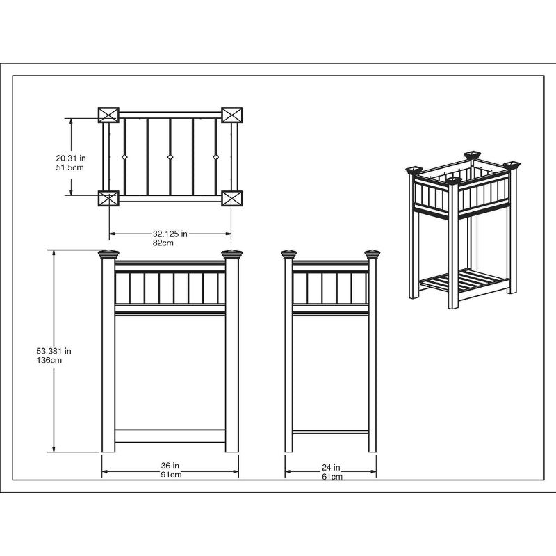 Urbanscape Tomato Rectangular Planter - Vita
