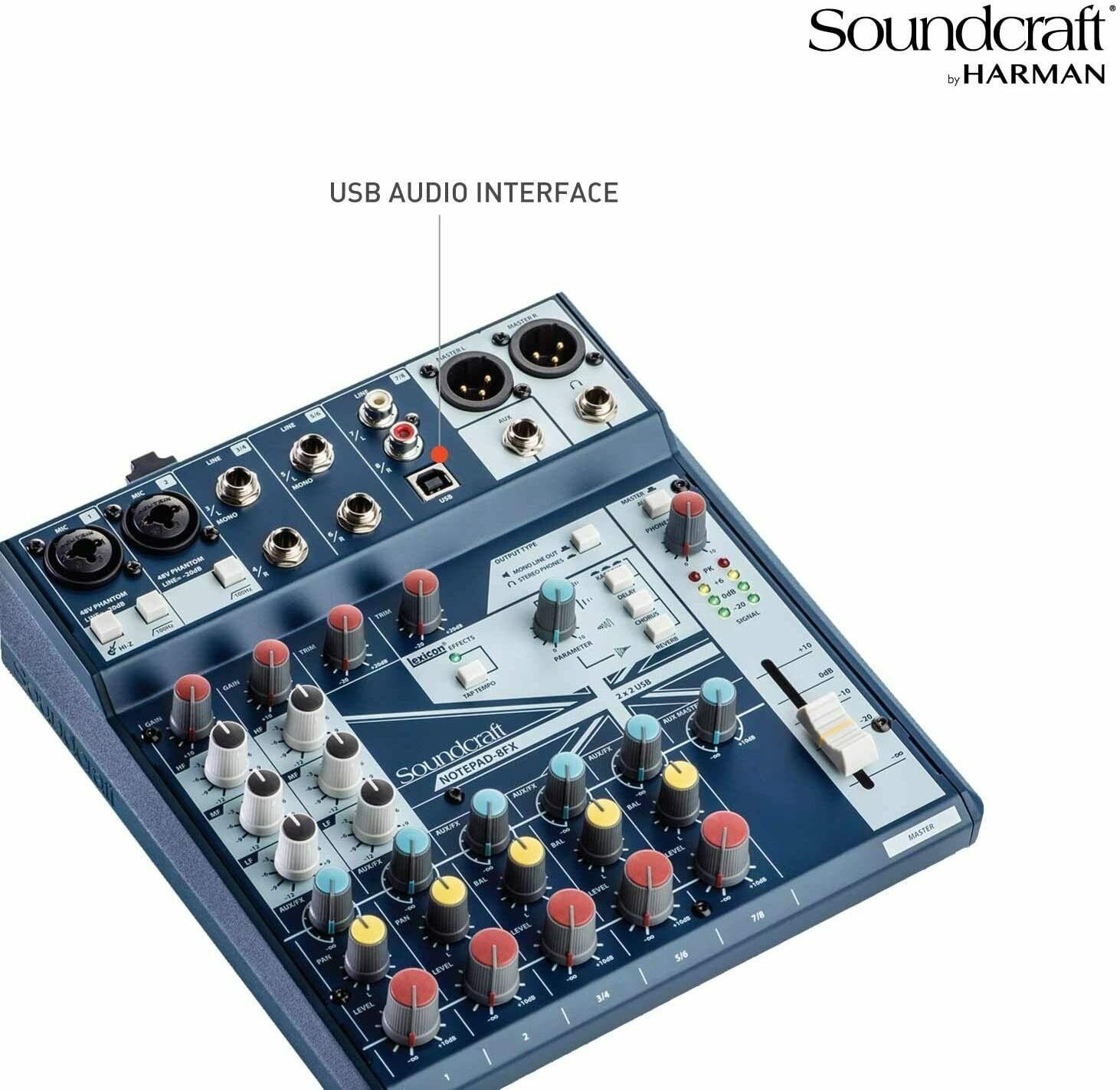 Soundcraft Notepad-8FX Small-format Analog Eight-Channel Mixing Console
