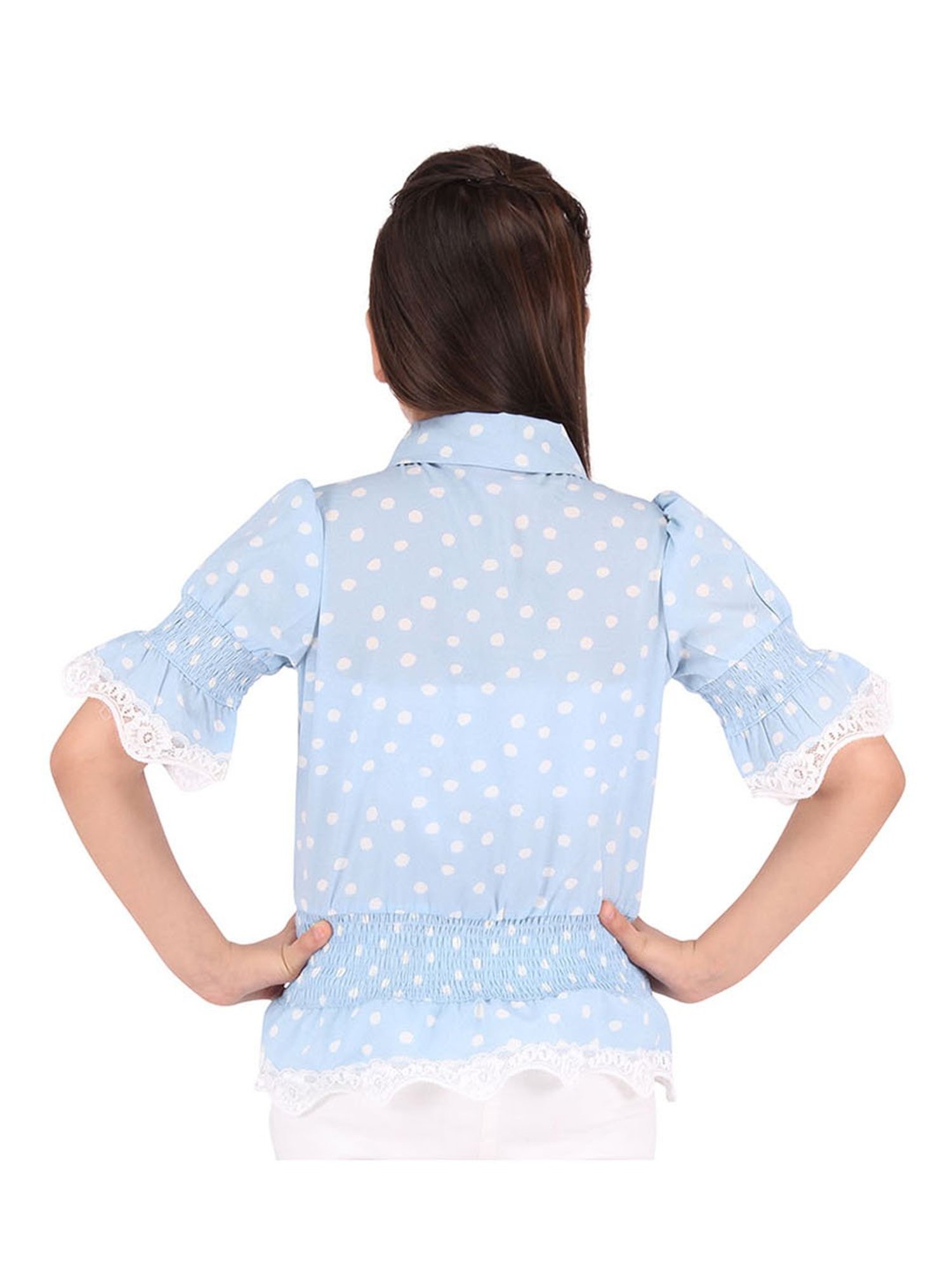 Cutecumber Kids Blue Printed  Top