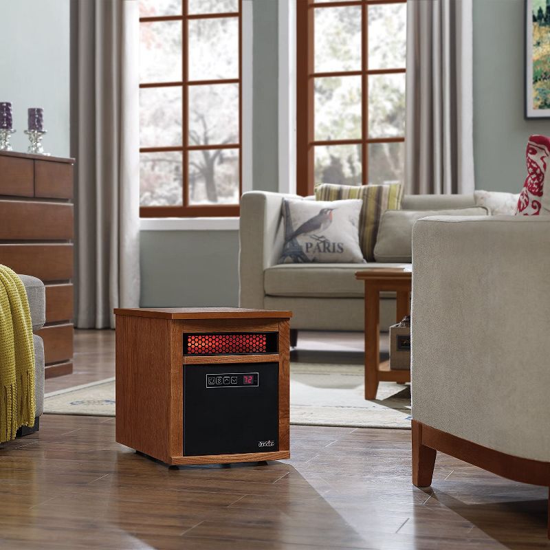 Duraflame Dixie 1,000 Sq. Ft. Portable Infrared Heater in Oak- 9HM8101-O142