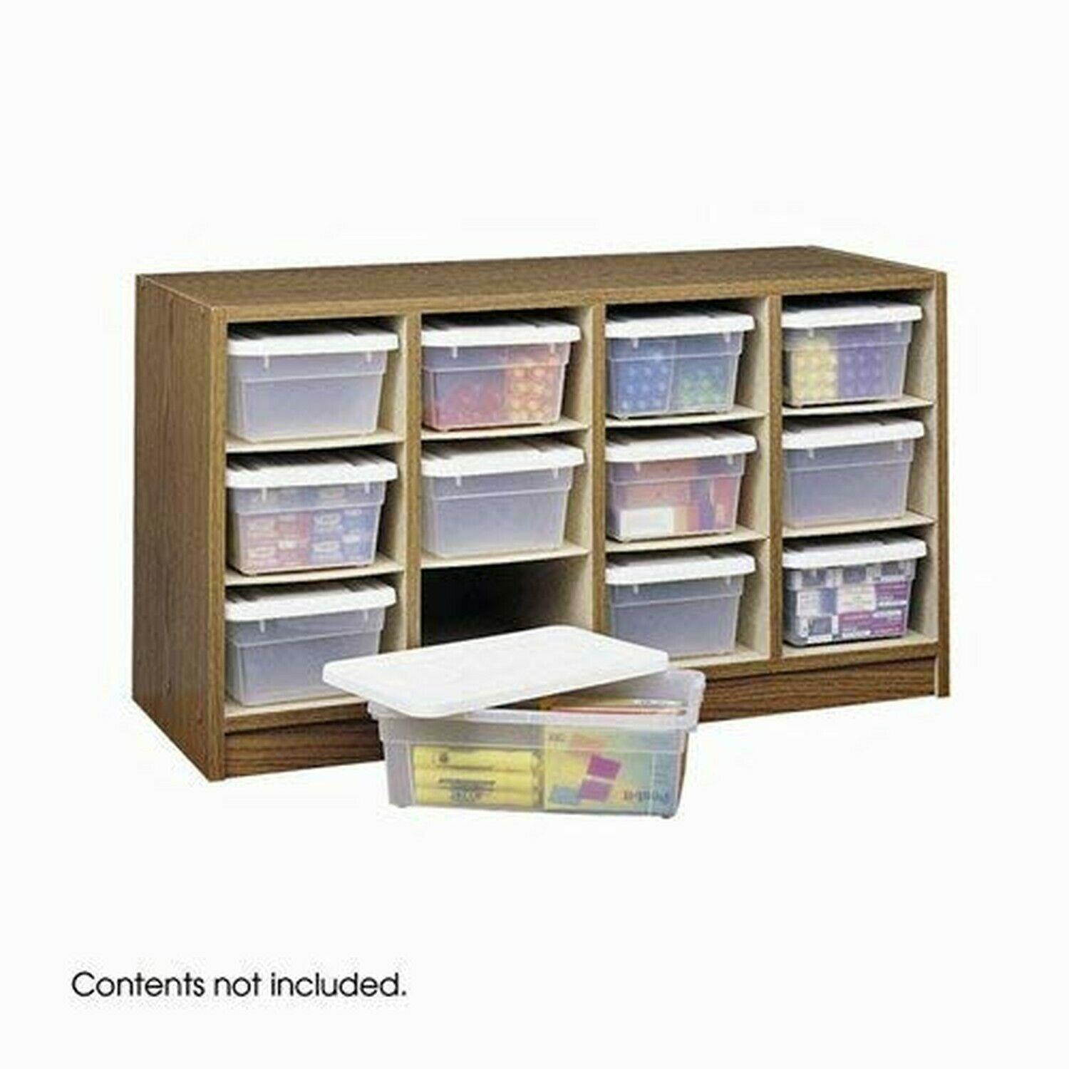 New Safco Products 9452MO Supplies Organizer, 12 Compartment, Oak/Medium Oak