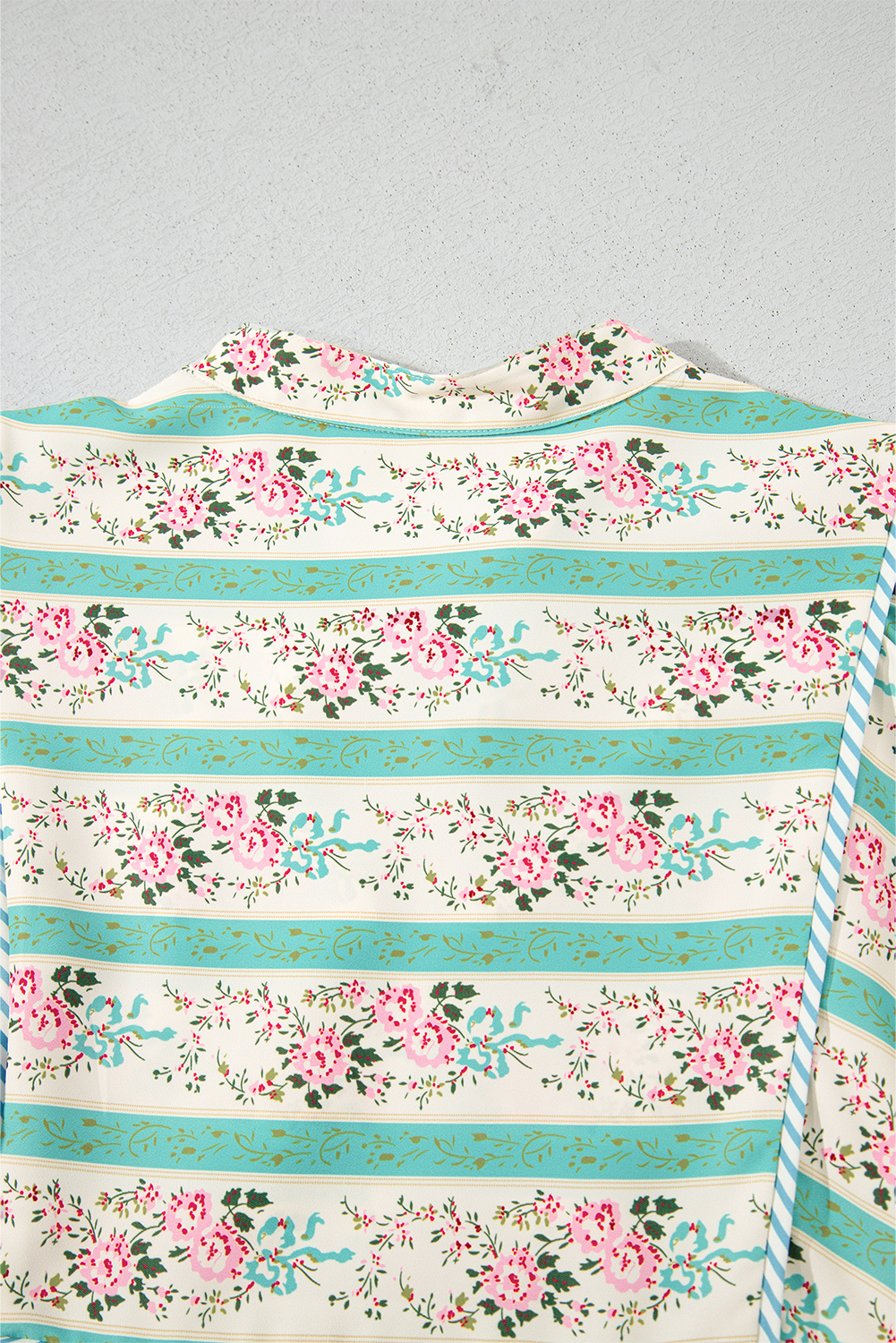 Multicolour Floral Print Split Neck Midi Dress