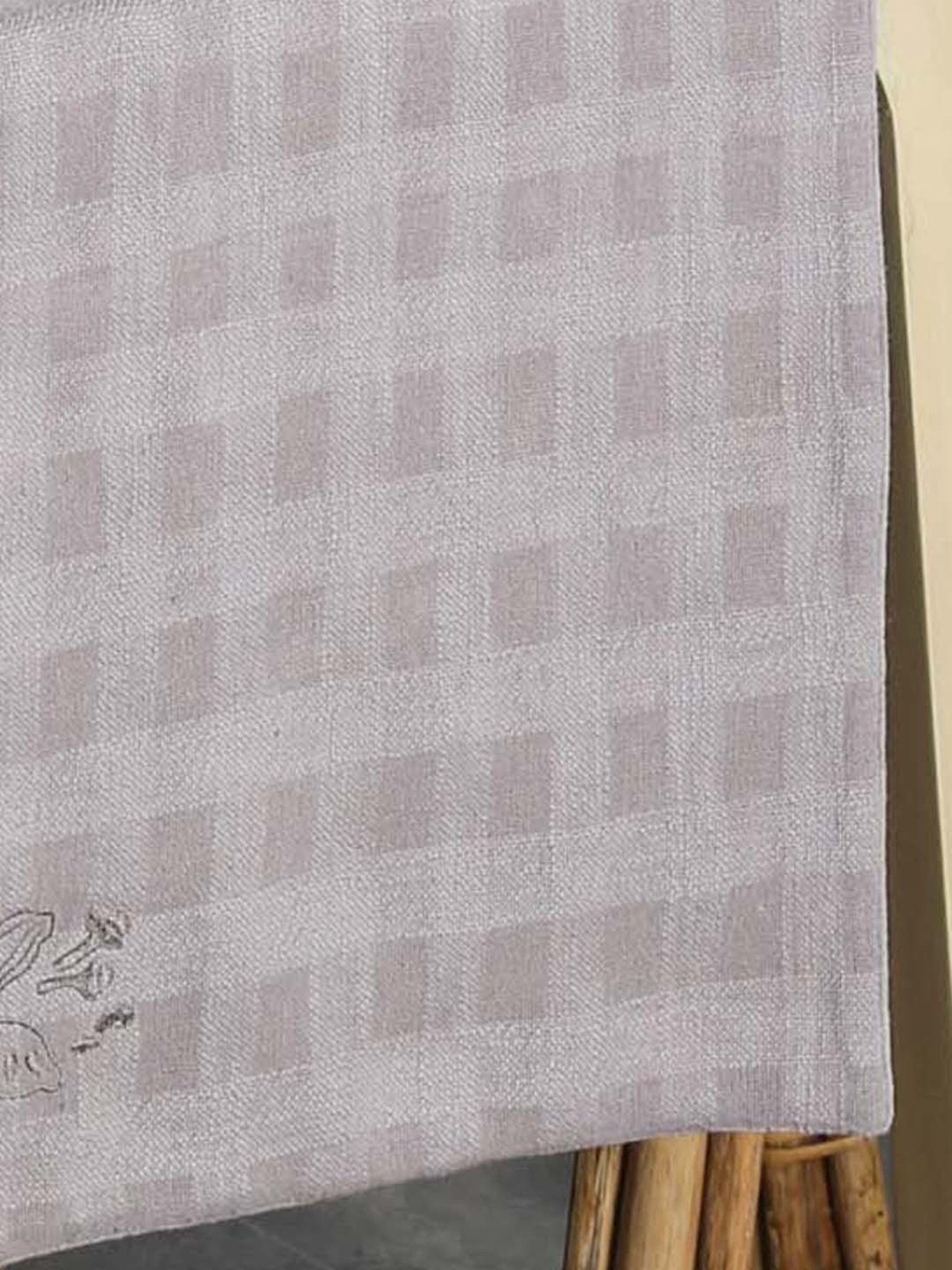 House This Spice Garden Grey 100% Cotton Runner - Set of 1