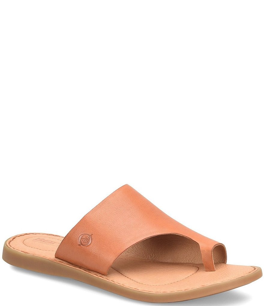 Born Inti Leather Toe Ring Sandals