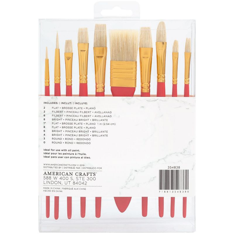 Arteza Paint Brush Art Supply Set - 12 Piece (ARTZ-3865)