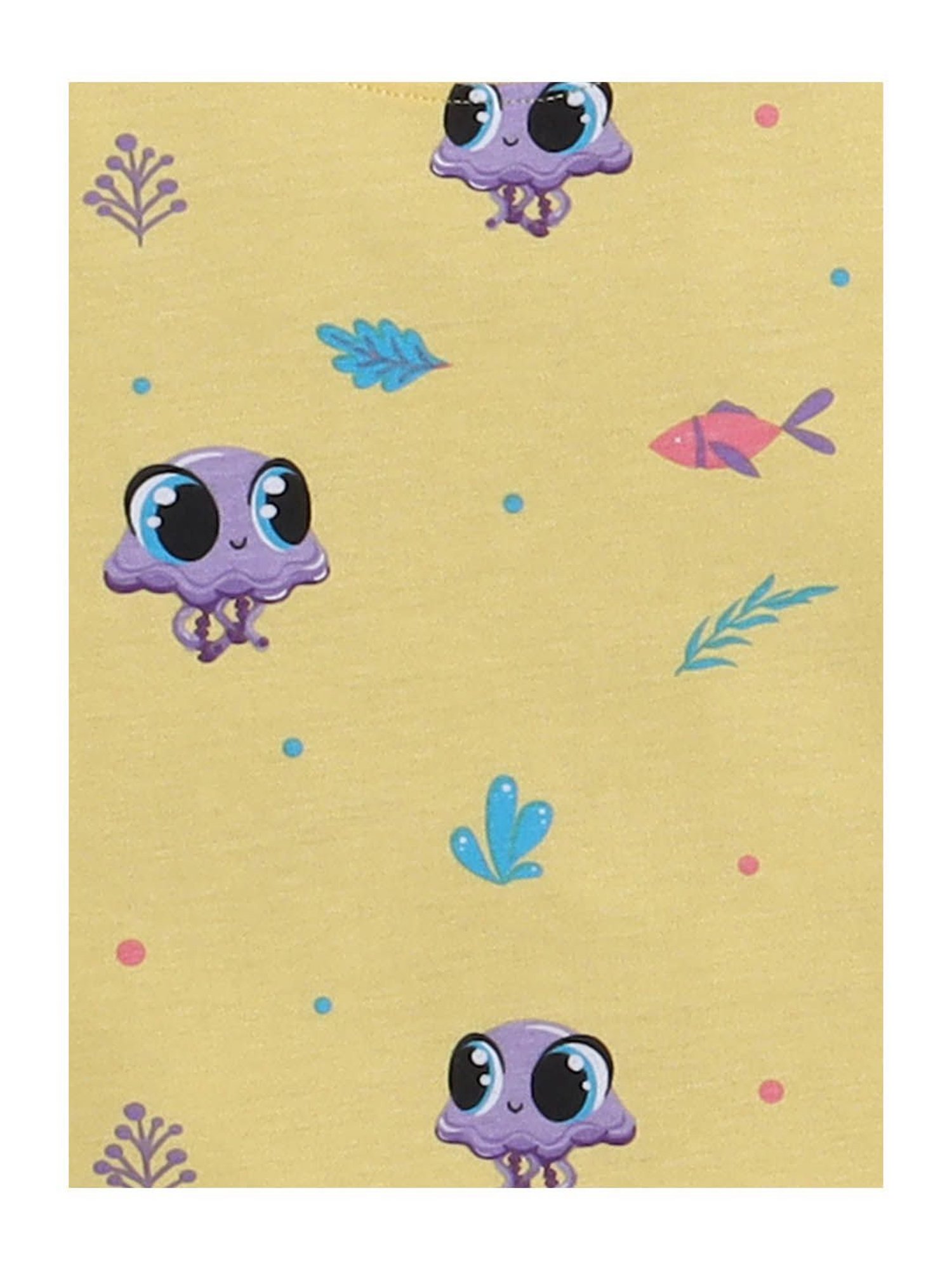 VASTRAMAY Girls Green Printed Clothing Sets