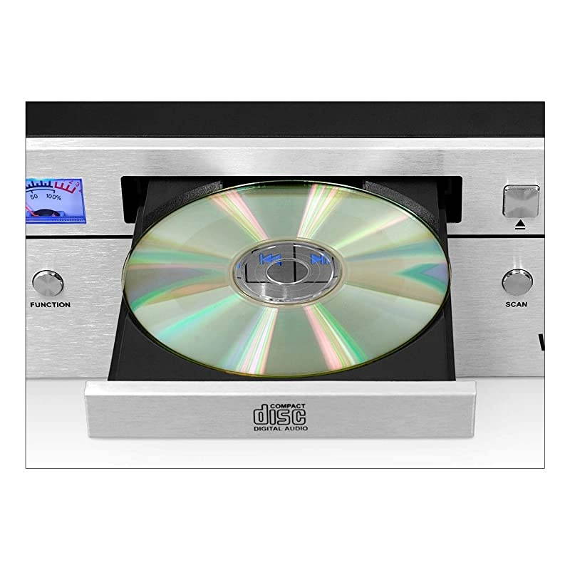 Technology Victrola Bluetooth CD Stereo System Silver