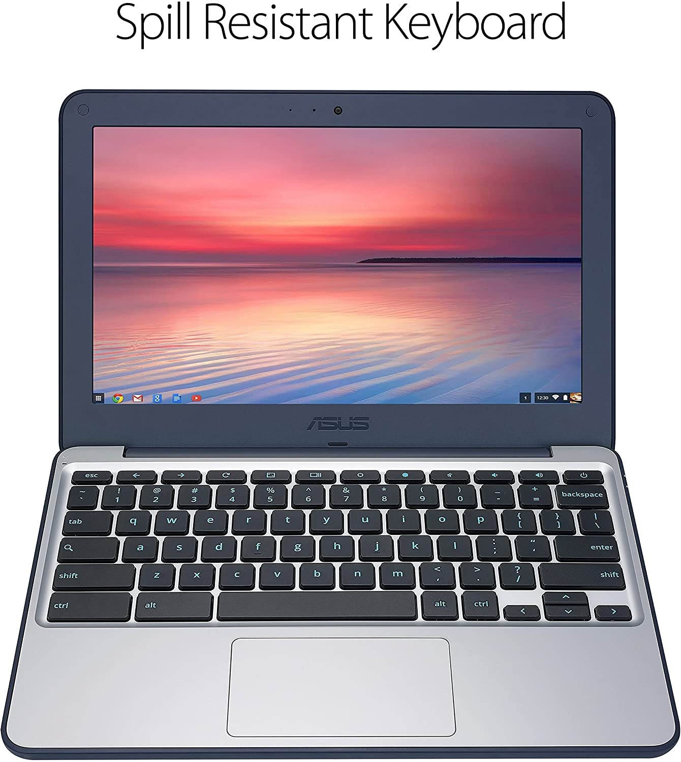 ASUS Chromebook C202SA-YS02 Laptop Computer, 1.60 GHz Intel Celeron, 4GB DDR3 RAM, 16GB SSD Hard Drive, Chrome, 11" Screen