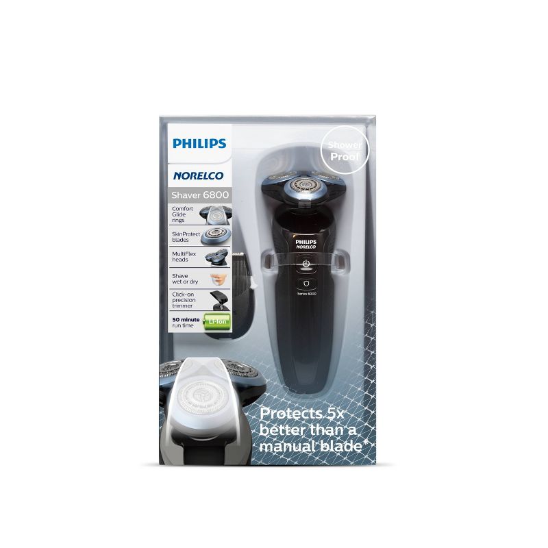 Philips Norelco Series 6800 Wet & Dry Men's Rechargeable Electric Shaver - S6880/81