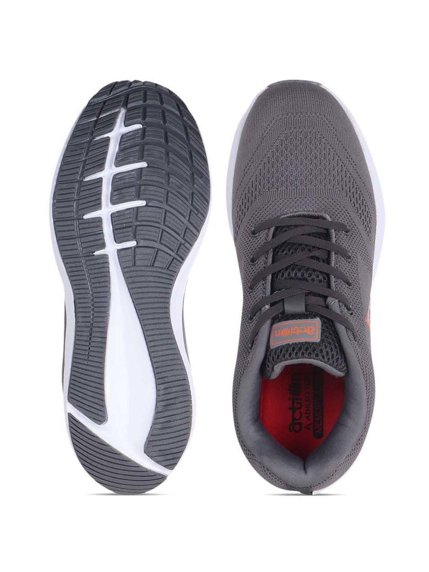 Action Men's Steel Grey Running Shoes