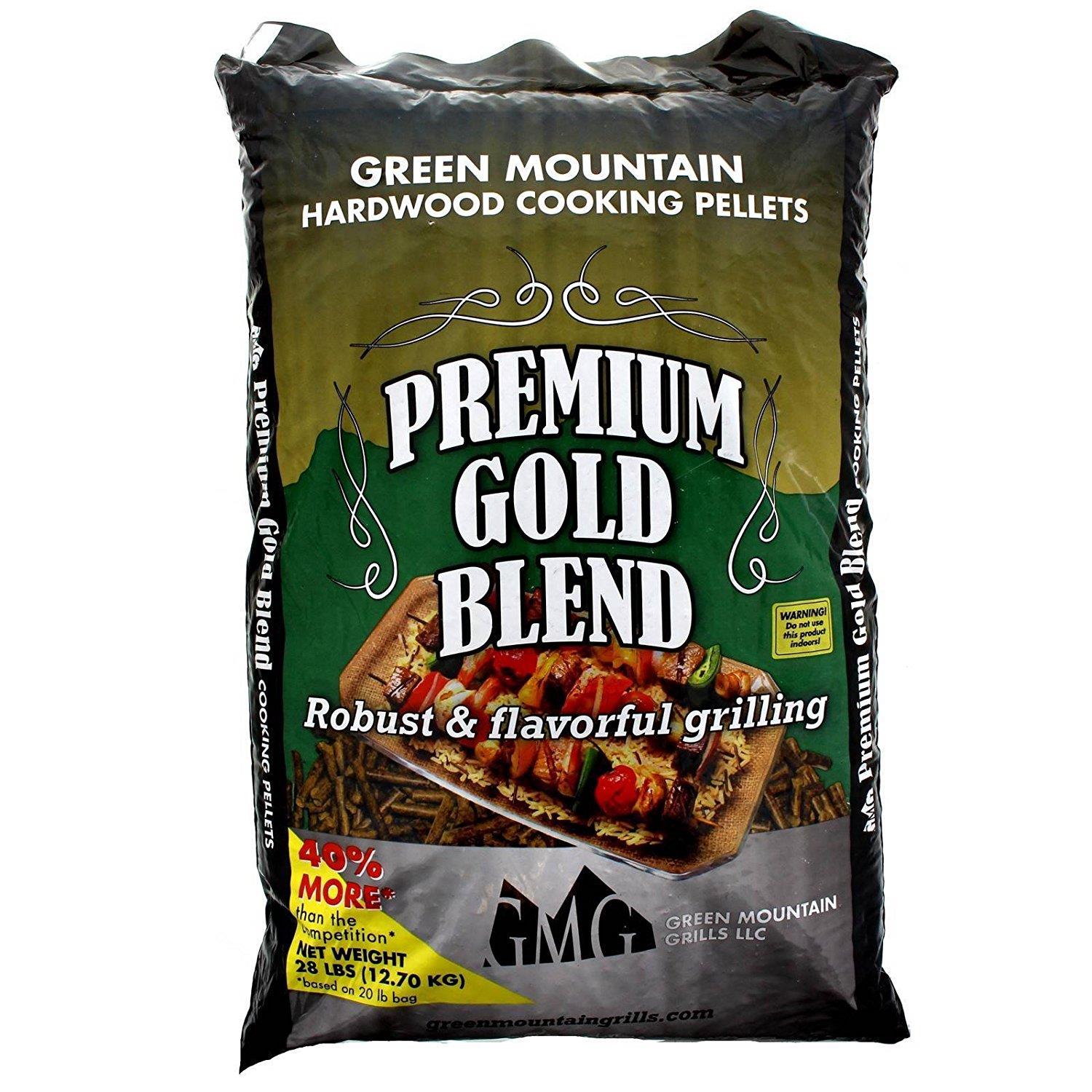 Green Mountain Premium Gold Blend Grilling Pellets, Premium Texas Blend Pellets