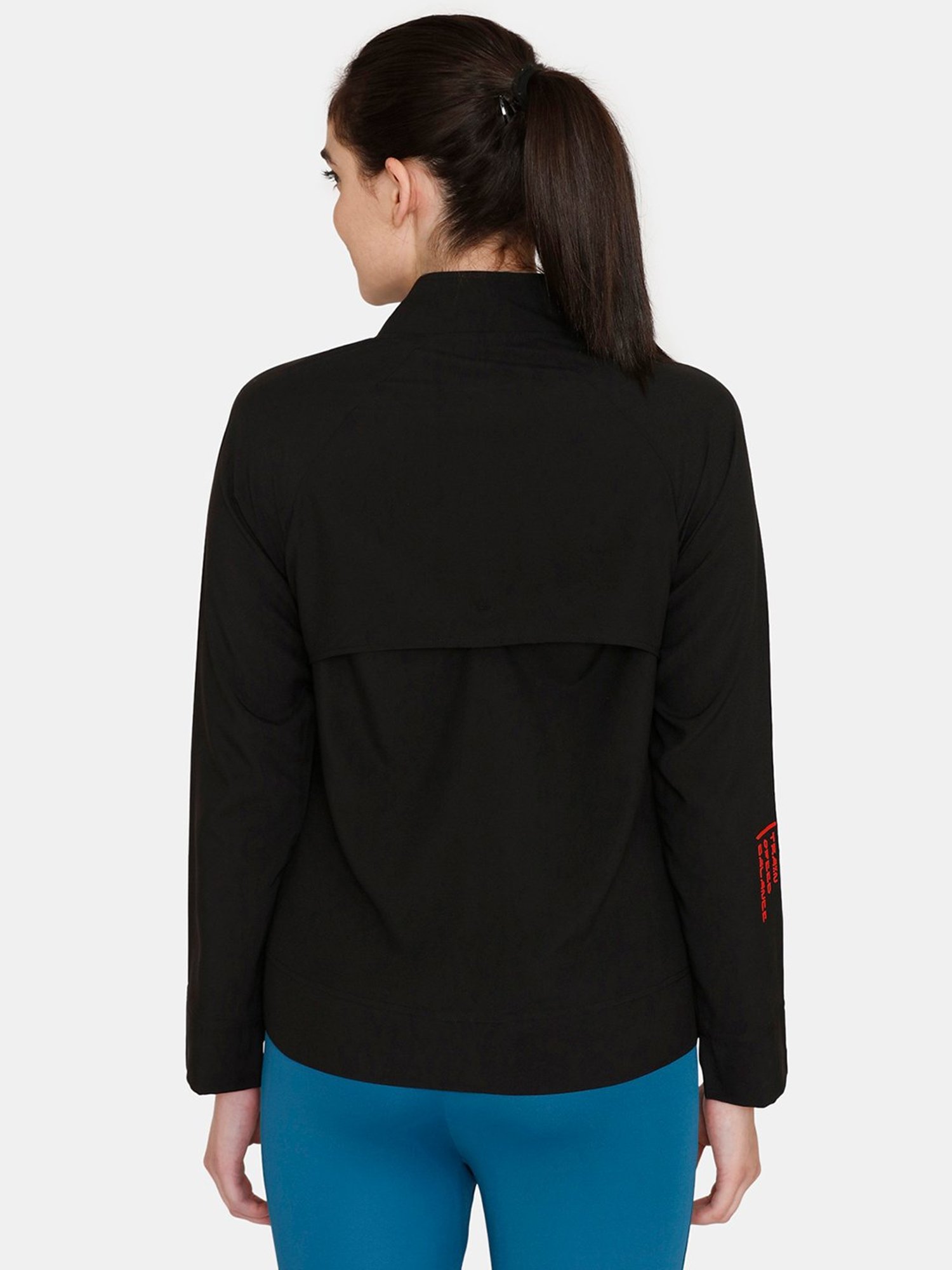 Zelocity by Zivame Black Sports Jacket