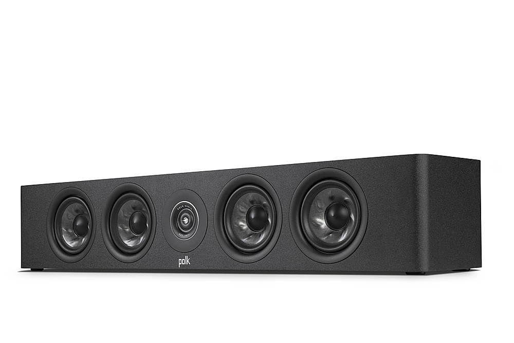 Polk Audio - Polk Reserve R350 Left/Right/Center Surround Speaker, New 1" Pinnacle Ring Tweeter  and  Four 4" Turbine Cone Woofers - Black (RESERVER350)