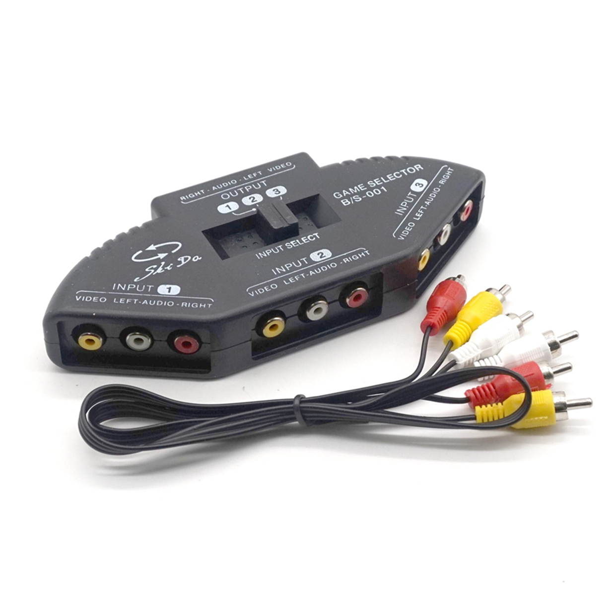 Weastlinks 3 in 1 Out Audio Video Signal AV RCA Switch Switcher Selector Box Converter Splitter for DVD VCD VCR DV