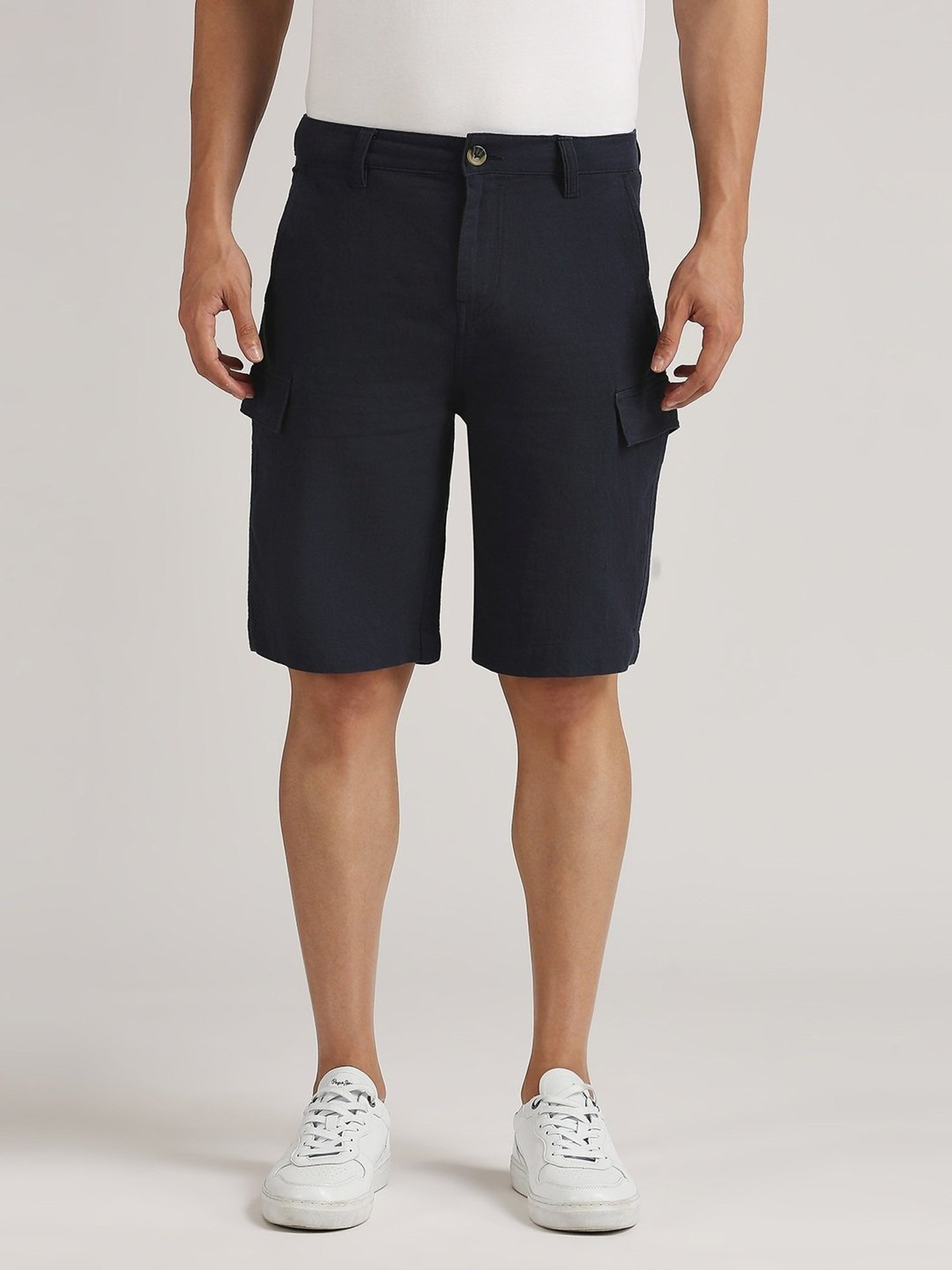 Pepe Jeans Navy Regular Fit Cargo Shorts